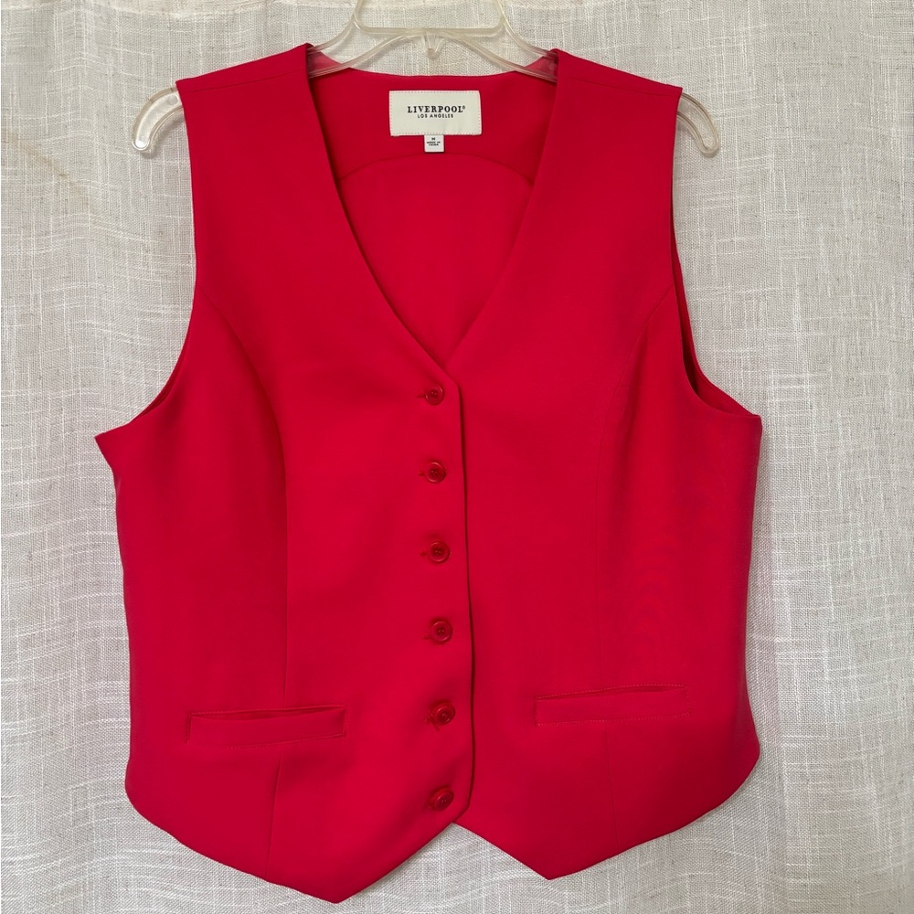 Liverpool Vibrant Pink Sleeveless Vest